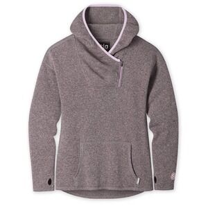 Stio Women's Sweetwater Fleece Hoodie In Berry Smoke Heather Size Medium New NWT